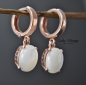 Preview: 925 Sterling - Real Silver - Rose Gold Necklace with Pendant - Mother of Pearl - Beautiful Necklace - Handmade Gift - Gift for Her - Includes Gift Box